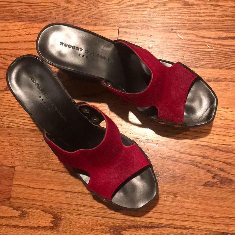 Robert clergerie red clogs!